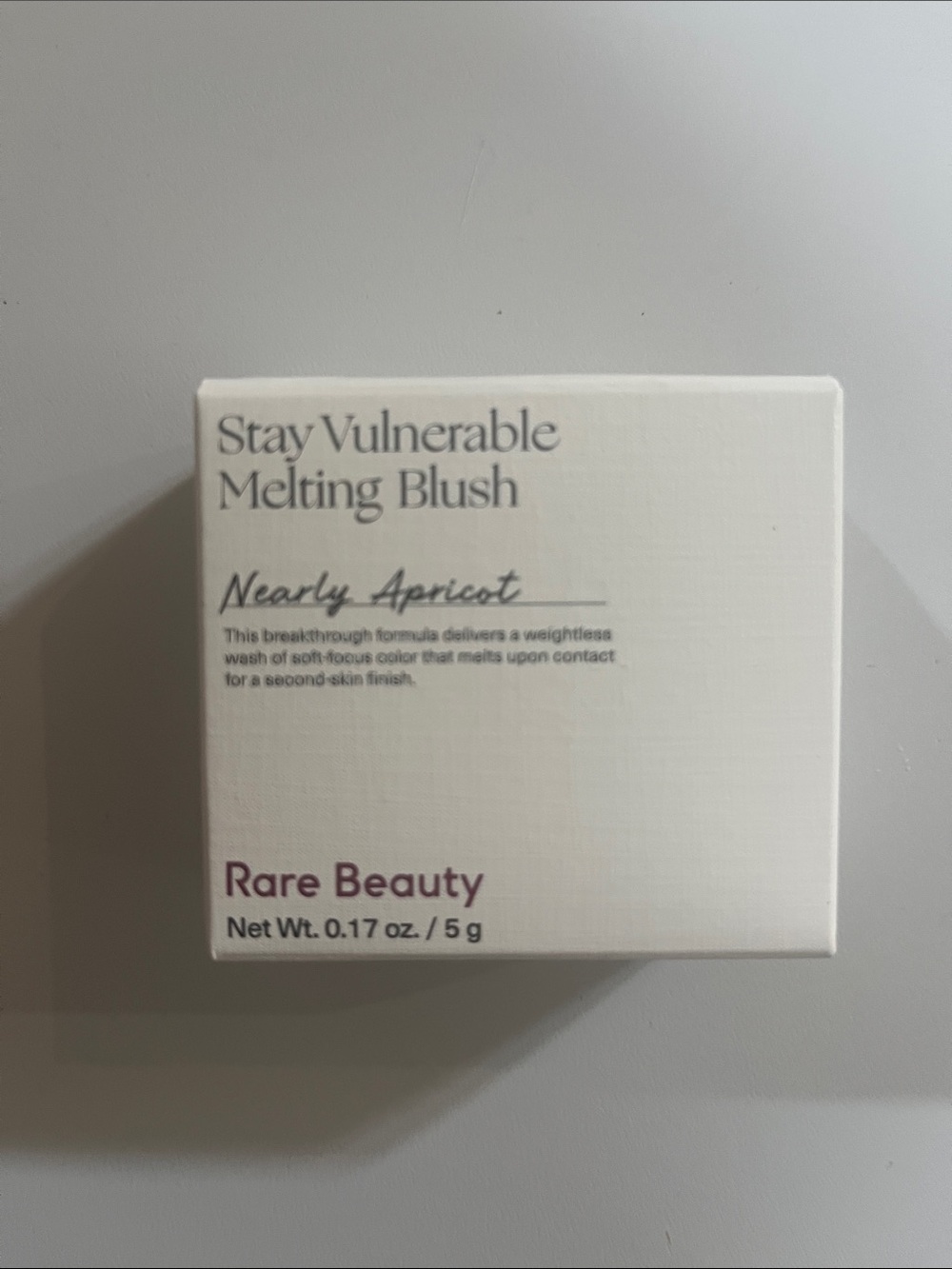 Rare Beauty Stay Vulnerable Melting Blush — Nearly Apricot